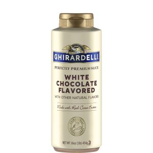 Ghirardelli 12 fl. oz. (17 oz.) White Chocolate Flavoring Sauce