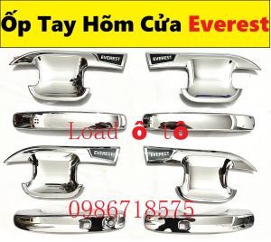 ỐP TAY NẮM + HÕM CỬA FORD EVEREST ĐỜI 2023-24 NHỰA ABS MẠ CROM CAO CẤP