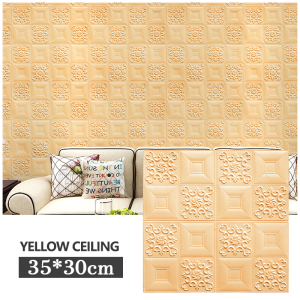 [BIG SIZE] 10PCS 70x77cm 3D Wallpaper Adhesive Wall Decor Foam Brick Home Sticker Waterproof Decoration 35*30CM and 70*15CM