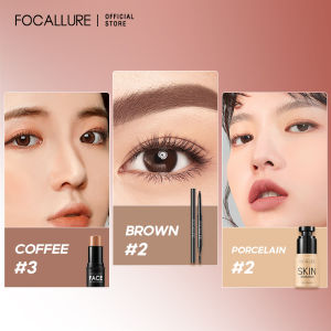 [99 Special Bundle ]FOCALLURE Makeup Set 3/5/7PCS Bundle Lip tint Eyeshadow Foundation Eyeliner Blush Powder Mascara