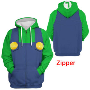 G7 European and American Movie Super Mario Bros. Movie 3D Digital Printed Sweatshirt Pullover Personalized Mens Sweatshirt 7/7