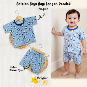 Setelan Baju Bayi 0 1 Tahun Setelan Pendek Setelan Anak Laki Laki Setelan Anak Perempuan Baju Harian Bayi SBJS-3031
