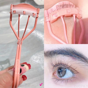 Eyelash Curler with Comb False Eyelashes Auxiliary Tools Portable Partial Eyelash Curler Lashes Lifting Curling