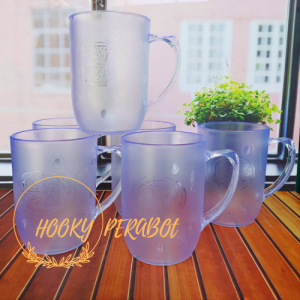 4 PCS GELAS PLASTIK MIKA AKRILIK ISI 450 MILI BAHAN PLASTIK MIKA TEBAL TAHAN PANAS