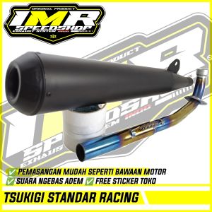 KNALPOT TSUKIGI STANDAR RACING ASTREA GRAND PRIMA STAR IMPRESSA LEGENDA C70