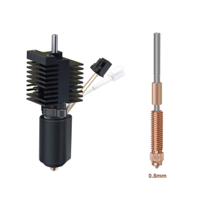 Precise Engineered Heat Block Extruder Kit 3 Nozzle Size 0.4/0.6/0.8mm All Metal For Engineering Filaments Compatibility