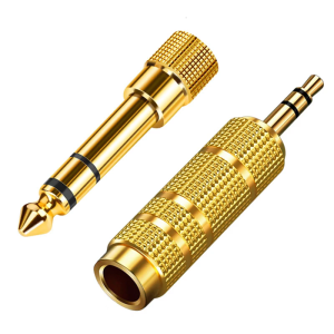 6.5mm to 3.5mm Auditory Adapter Plugs for Microphones and Electric Pianos Connection Widely Used