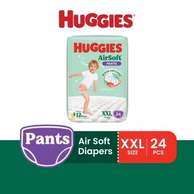 HUGGIES Breathable Air Soft Diapers - Pants (M46s / L36s / XL30s / XXL24s)