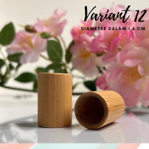 Tutup Botol Parfum Bottle Cap Penutup Parfume Motif Kayu Premium Wood Semi Press 30ml 50ml 100ml