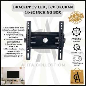 BRACKET TV LED LCD PLASMA FLAT PANEL UKURAN 14"-32" HARGA MURAH BARANG BERKUALITAS