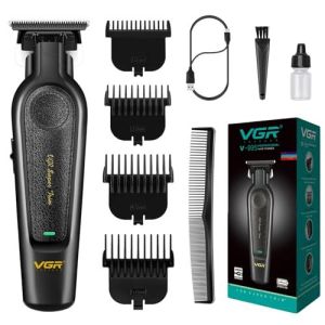 VGR V-995 Hair Trimmer Professional Hair Cut Machine Electric T Blade Barber Clippers Cordless Rechargeable Hair Trimmer for Men