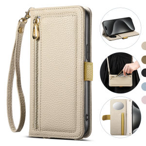 Ladies Leather Crossbody Case for Huawei HONOR X9C X9B 5G Wallet Flip Cover Card Slots Flip Phone bag Casing