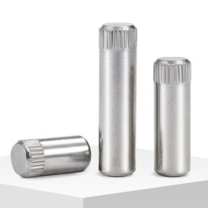 M4 M5 304 Stainless Steel Knurled Cylinder Pin Shaft Pin Parallel Dowel Toy Conecting Rod Lock Hinge Pin