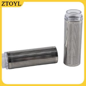 ZTOYL Bộ lọc bể cá bằng thép không gỉ bể cá lưới tôm cá lưới lọc kim loại Bộ lọc ống lọc Phụ Kiện Bộ lọc bể cá bộ lọc trước cho bể cá