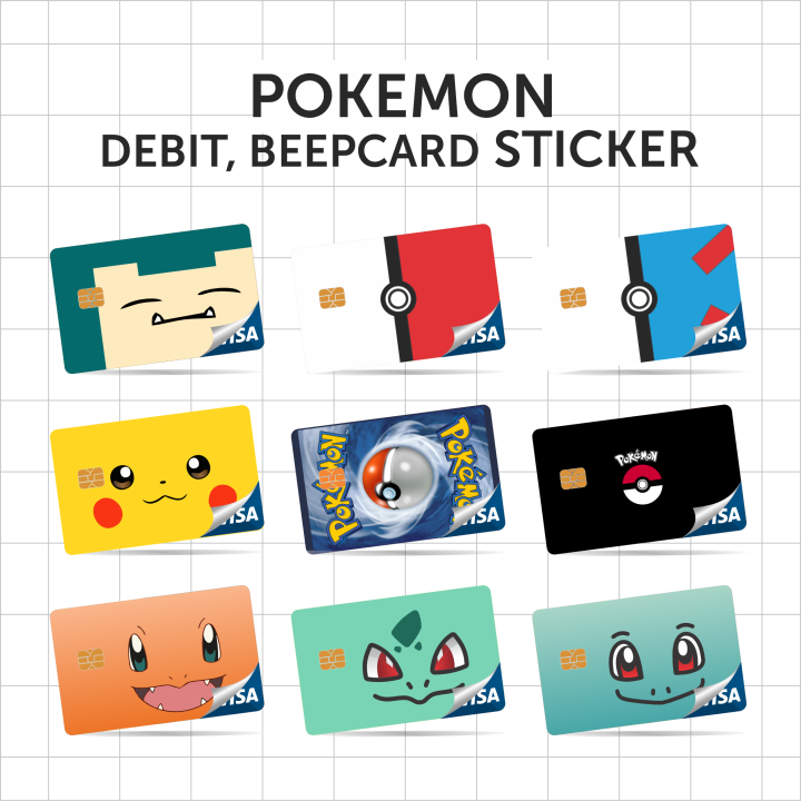 pokemon debit card sticker Charizard Pokemon Card Credit Card Skin – Anime Town Creations