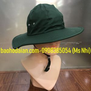 Mũ vải tai bèo mùa hè xanh màu xanh rêu