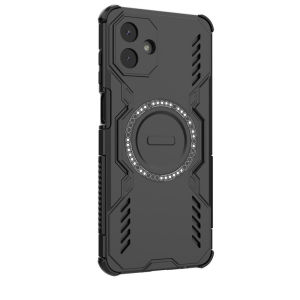 เคส GalaxyA07เกราะแม่เหล็กฝาหลัง Samsung Galaxy A07 07 4G 5G LTE เคสใส่โทรศัพท์ฝาหลังอ่อนนุ่ม TPU ขอบแข็งกันชนที่ยึดโทรศัพท์ในรถง่ายป้องกันการตก