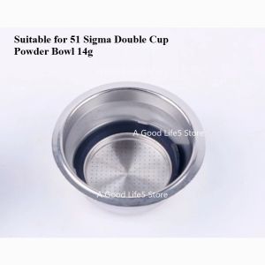 Kirilgu Applicable To SMAGER ECF01 Coffee Machine Handle Powder Bowl Pressurized Filter 51mm Funnel Accessories K6R8Z