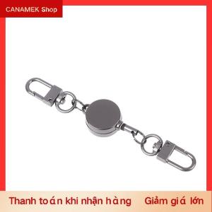 CS 21Mm Chống Trộm Kim Loại Dễ Dàng Để Kéo Khóa Dây Có Thể Thu Vào Móc Chìa Khóa Đàn Hồi Keychain Thể Thao Có Thể Thu Vào Vòng Chìa Khóa Y Tá Các Bộ Phận