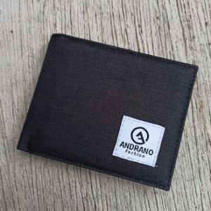 ANDRANO Dompet Pria Kanvas Dompet pria bahan Kain Tahan Gesek Lokal Dompet Cowo Fashion Kain Keren Pria DAC-3340 Dompet Lipat Pria Gaul Trendy