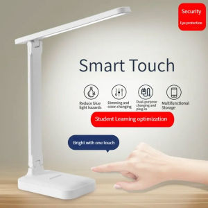 USB Chargeable Reading Eye Protection Night Light Lamp 3 Color Stepless Dimmable table Desk Touch Foldable Table Lamp Bedside