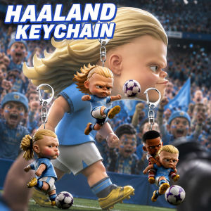 Haaland Football Acrylic Keychain Bag Charm/Football Fan Gift/Bag Accessory/Acrylic Pendant Decor/Suitable For Sports Lovers