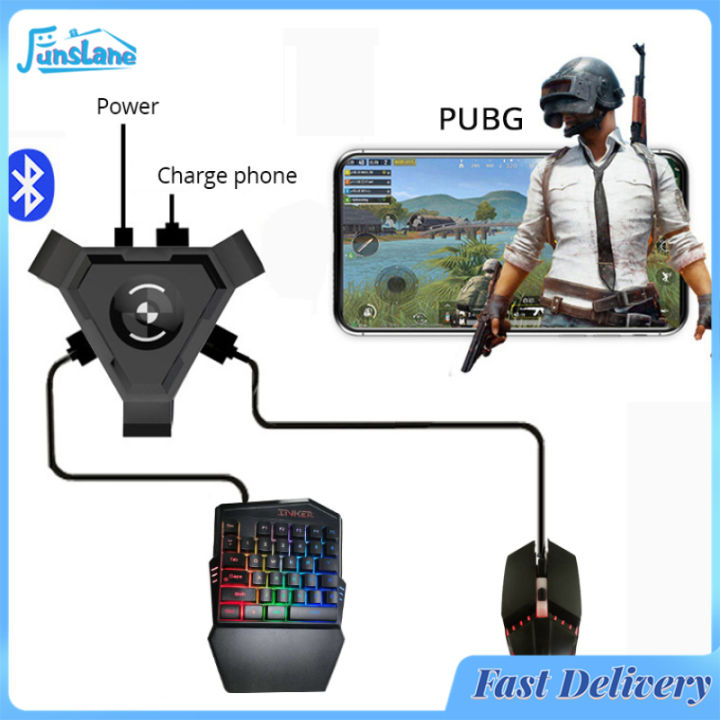 FunsLane Pubg Mobile Gamepad Controller Gaming Keyboard Mouse Converter