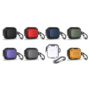 Earphone Protective Case for 2 with Secure Lock Keychains and Militarys Grade Heavy Duty Protections