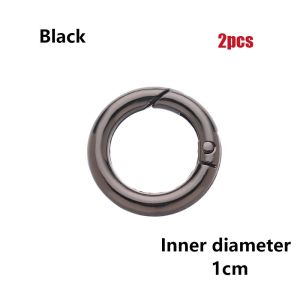 WAYCAI 2/5pcs 10/12/16/19mm Round Push Trigger Plated Gate Spring O-Ring Buckles Snap Clasp Clip Carabiner Purses Handbags Bag Belt Buckle