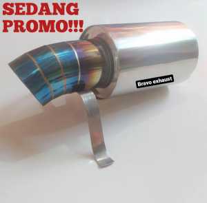 Knalpot Mobil JS Racing Stainless Suara Bass Gahar Jazz Agya Ayla Kijang Corolla Vios
