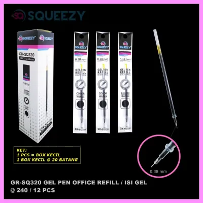 20 Pcs Refill Isi Pulpen Gel / Squeezy GR-SQ320 / 1 Pax