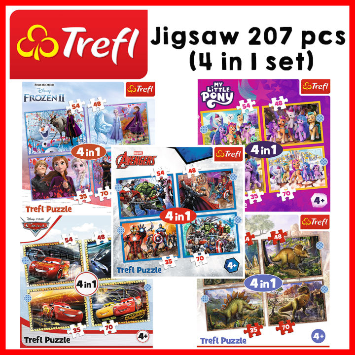 TREFL 4 in 1 Jigsaw เซ็ท จิ๊กซอว์ การ์ตูน ดิสนี่ย์ รุ่น 4 in 1 จำนวน ...