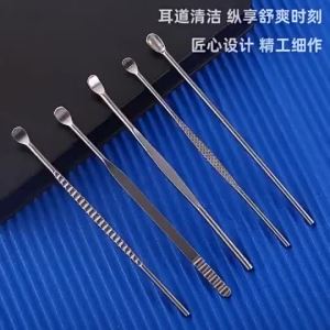 Bộ dụng cụ loại bỏ sáp tai bằng thép không gỉ Bộ dụng cụ vệ sinh nhẹ nhàng an toàn Bộ chăm sóc tại nhà