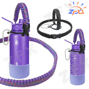Aquaflask Long Strap Accessories 2-in-1 Multifunction Lanyard Hydro Flask Paracord Handle Rope Water Bottle Shoulder for Tumbler Wide Silicone Boot Full Wrap Protector Sleeve