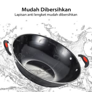 TERBARU !!! PANCI /  PAN ENAMEL ANTI GORES / PAN DOUBLE EAR / PAN WAJAN / PAN ANTI LENGKET/ PERALATAN MASAK / MASAK / WAJAN / RUMAH TANGGA  / PENGGORENGAN  / WAJAN 3D - DOUBLE EAR / PENGGORENGAN WAJAN PANCI ANTI LENGKET / PANCI MASAK BAHAN PREMIUM SHENAR