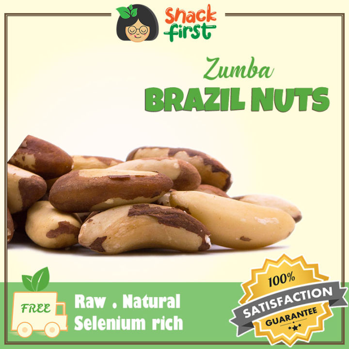 SnackFirst Zumba Brazil Nuts (Raw/Baked) 200g/1kg (Healthy ketogenic
