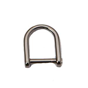 Mini Horseshoe Shape D Ring Durable Zinc Alloy for Staples Carabiner D-Shaped Hoop Buckle Screw in D-Ring Shackle for Pu