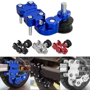 MUSASI Hiệu suất cao Bộ điều chỉnh xích xe máy Chống mài mòn Hợp nhôm Bộ siết con lăn xe máy Bền bỉ Dễ dàng cài đặt Bộ căng xích Sửa đổi phụ tùng xe máy