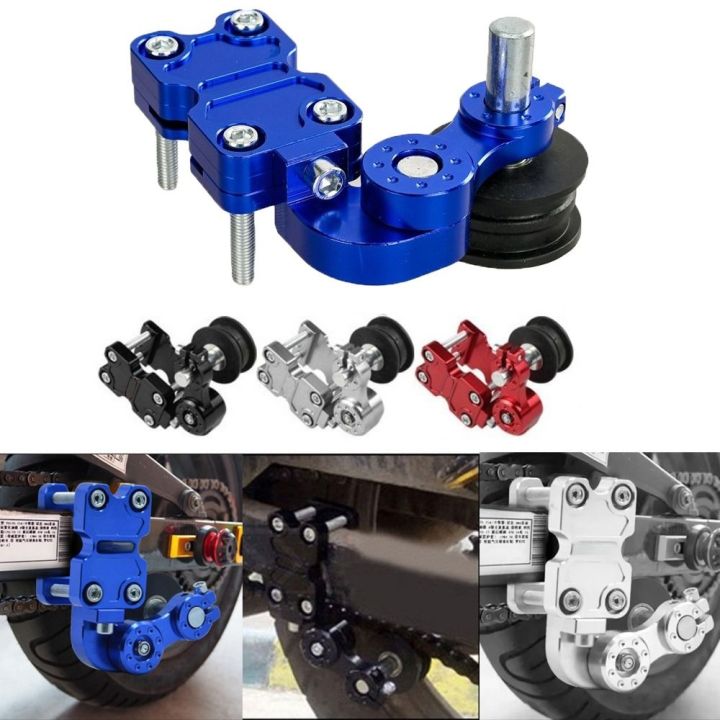 JIMEIXIAN01 Hợp nhôm Bộ điều chỉnh xích xe máy Chống mài mòn Hiệu suất ...