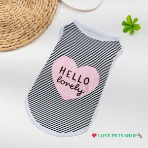 Áo ba lỗ cho Chó Mèo I love Mom and Dad - Love Pets Shop