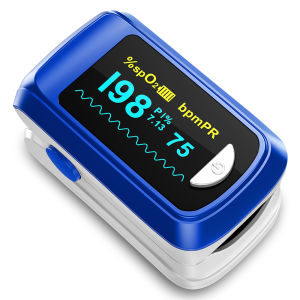 【Local Shipping】HealthTree Pulse Oximeter Fingertip Blood Oxygen Saturation Monitor，Heart Rate Monitor and Fast Spo2 Reading Oxygen Meter with OLED Screen Batteries Cord