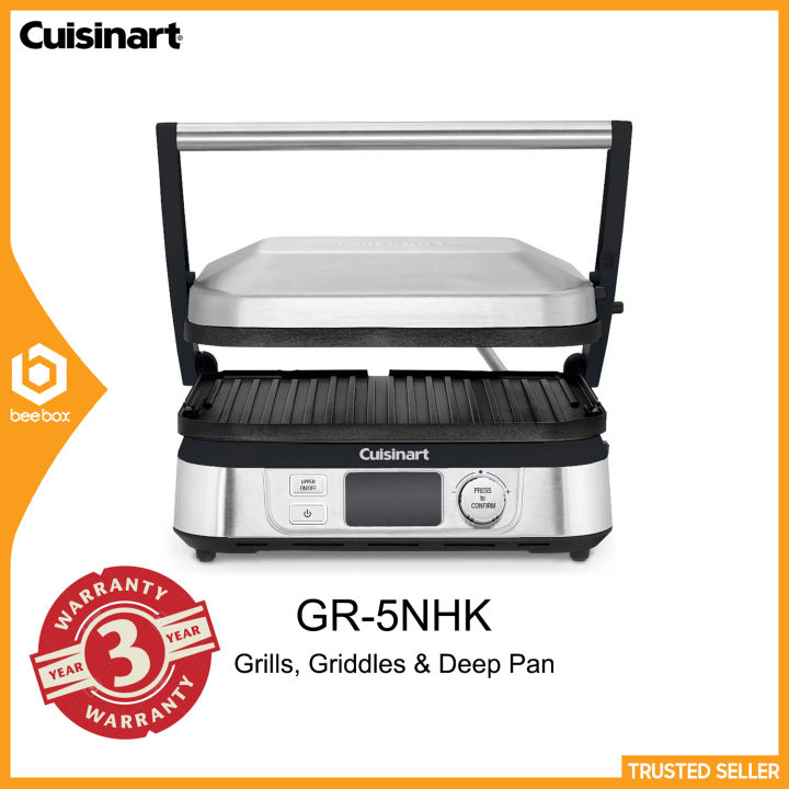 Cuisinart GR5NHK GR5N Grill Five Deep Pan (5 in 1) Griddler