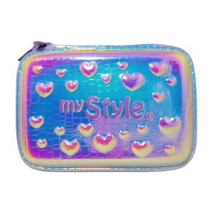 My Style Hologram LOVE Hardtop Pencil Case - Pencil Case Multifungsi Hologram