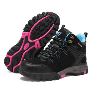 Sepatu Gunung Waterproof Hiking Boot Wanita Snta 615 Hitam Trekking/Hiking/Outdoor sepatu wanita pendaki