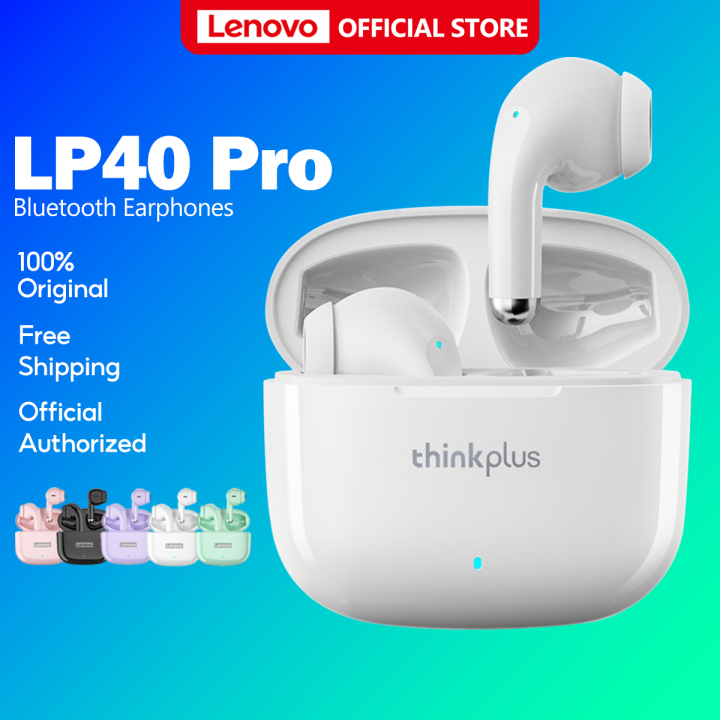 Lenovo Lp40 Pro Version And Lp40 Ipx5 True Wireless Earphone Bluetooth 51 Earbuds Low Latency 0940