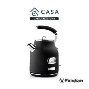 Westinghouse USA Brand Electric Kettle | Retro Series | 1.7L Capacity | Retro Design | Cordless Stainless Steel | Singapore Safety Mark | 3-Pin Plug