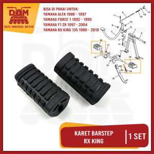 Karet Barstep RX King (PSP) Footstep Step Pijakan Kaki Depan Yamaha Fizr Force 1 Alfa Set isi 2