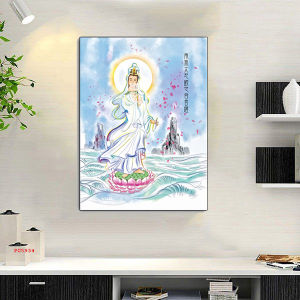 Tranh Laminate Tráng Gương - Tranh Treo Tường Phật Quan Thế Âm Bồ Tát