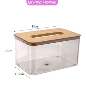 กล่องใส่ทิชชู่แบบใส เก็บทิชชู่ กล่องกระดาษทิชชู่แบบถอดได้ tissue box