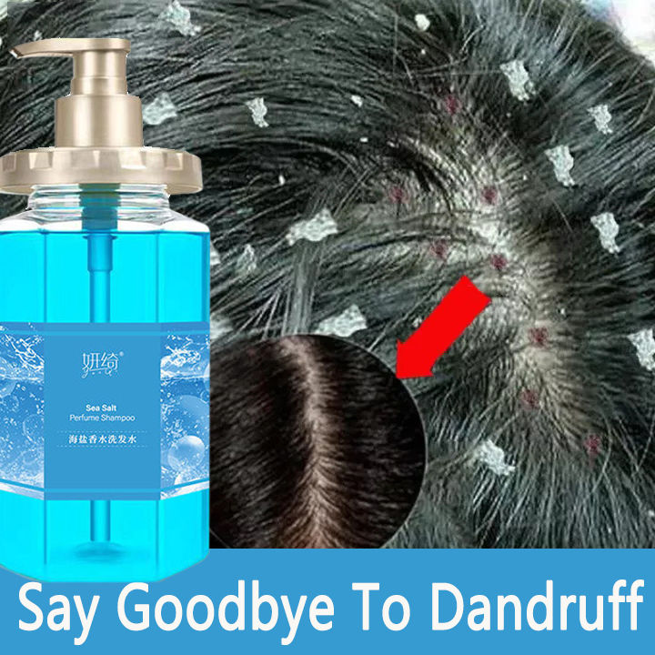 500ML Sea Salt Shampoo Anti-Dandruff Refreshing Oil Control Deep Scalp ...